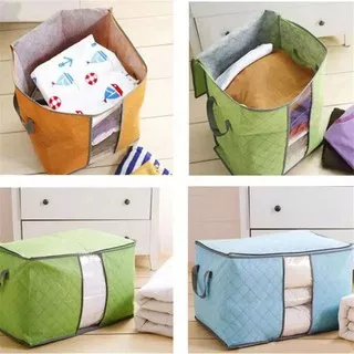 Storage Box Organizer Bag Original Tempat Penyimpanan Multifungsi Pakaian Baju Sepre Selimut Anti Bakteri Waterproof Travel Bepergian Praktis COD Termurah Baju Celana dalam Kaos Kaki Laundry Kotak Simpan