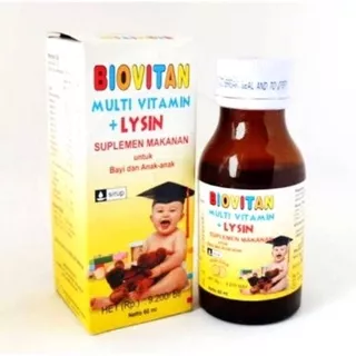 Biovitan syp 60ml multivitamin + lysin