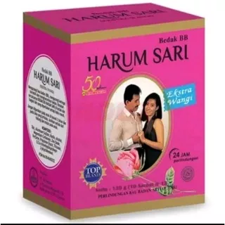 harum sari bedak bb  /bok  isi 10 sachet/harum sari.