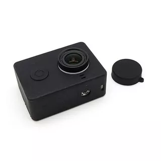 Silicone Case and Lens Cap / Cover for Xiaomi Yi Sport Camera Silicon