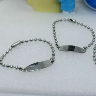 Gelang Tangan Monel Anak Plat Mrica