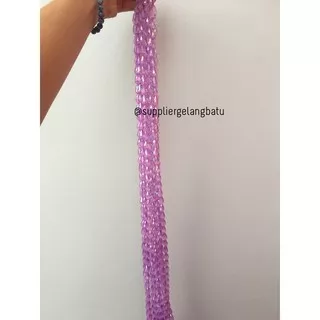 kristal Tetes ceko 15mm x 10mm PURPLE UNGU bahan gelang kalung PREMIUM aksesoris grosir bahan craft