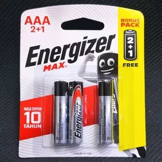 Baterai ENERGIZER MAX Type AAA - 2+1 PCS/Pack BATTERY