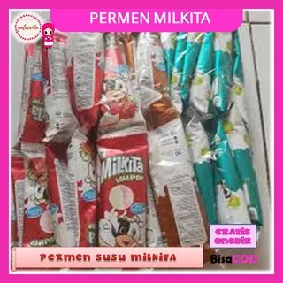 Permen Milkita Loli / Permen Susu Termurah / Permen Milkita Tusuk / Milkita Permen Susu Assorted