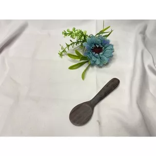Sendok Es Krim Mini Kayu Sonokeling | Sendok Hitam Coklat | 10cm