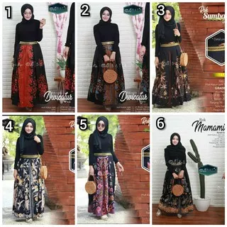 Rok Sogan Ima By SVJ Rok Sogan Batik Modern Klasik Rok Payung Batik Lawasan/ rok renda