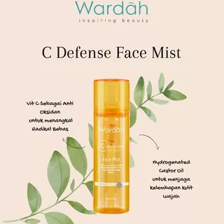 Wardah C Defense Face Mist 55 ml - Spray dengan HiGrade Vitamin C yang Mencerahkan dan Menyegarkan Wardah Face Mist Vitamin C Penyegar Wajah Wardah Penyegar Wajah  Wardah Face Mist