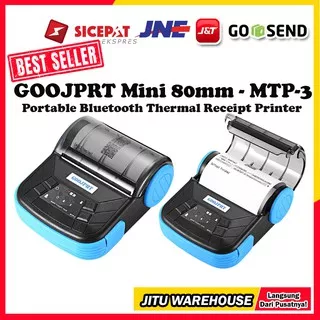 Printer Bluetooth Mini Portable Bluetooth Thermal Receipt Printer 80mm Paper GOOJPRT - MTP-3