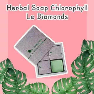 (PROMO KHUSUS HARI INI !!) Sabun Wajah / Sabun Herbal Soap Chlorophyll Le Diamonds Asli / Sabun Jerawat / Skincare Bpom