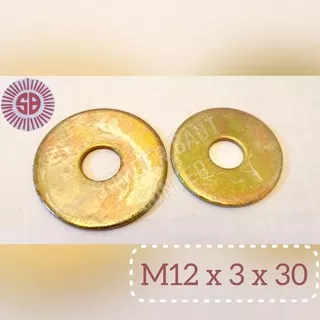 M12 x 3 x 30 Ring Plat LEBAR Galvanis WP Washer Plate 12 mm