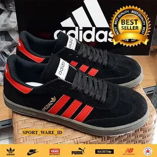 Sepatu Adidas Handball Spezial Black Red-Sepatu Pria-Madein Vietnam-Hitam Merah