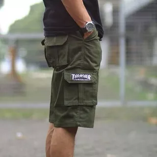 Original Celana Pendek Cargo Pria Gunung PDL Army / Celana Casual Kargo Distro Premium High Quality