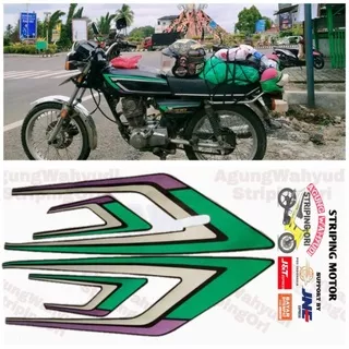 STRIPING MOTOR HONDA GL 100 SERIES 1993 HITAM HIJAU LIS LES BODY POLET STIKER SEPEDA MOTOR 93 1991 1992 1994 1990 91 92 94 1995 95 90 MURAH GL MAX PUTIH SILVER UNGU PLATINA 125 PRO BLACK ENGINE CDI NEOTECH WHITE CB CEPEK