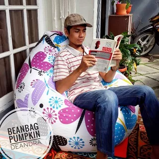 SARUNG beanbag bentuk pumpkin (Ukuran Large)