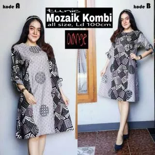 Tunik / Dress Batik Mozaik Kombi