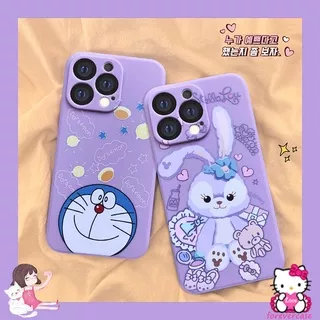 Cute Soft Case Vivo Y21 Y20 Y33S Y21S Y30I Y15S Y20s G Y21T Y12A Y11s Y20A Y20G Y30G Jingle Cat Purple Sweet Y93 Y51A Y11 Y91I Y30 Y12I Y95 Y53S Cartoon Star Dell Doraemon Y15A Y15 Y20I Y91C Y20S Y91 Y17 Y31 Y50 Y12S Y53 Y51 Straight Edge Phone Cover