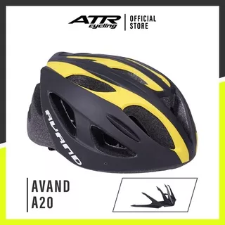 Helm Sepeda AVAND A20 MTB / Urban / Lipat / Listrik Black Yellow