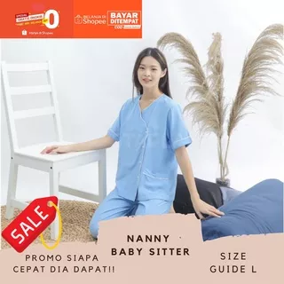 Seragam Baby Sitter Lengan Pendek / Baju Suster / BAJU SERAGAM SUSTER NANNY BABY SITTER SOPHIE E0Y0