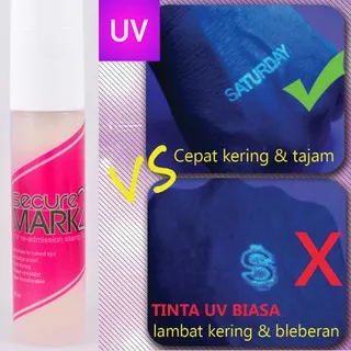 Tinta Stempel Uv Ke Tangan | Tinta Securemark2 | Tinta UV | Tinta Invisible | UV ink | Invisible ink