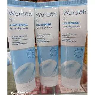 Wardah lightening blue clay mask 50g / masker wajah wardah