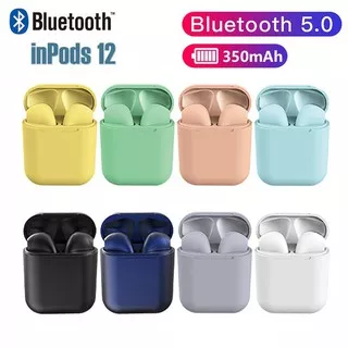 Headset Bluetooth Wireless TWS Inpods 12 Macaron Color TWS i12 Headset Wireless V5.0