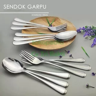 Sendok Makan Stainless Steel Sendok Stainless Tebal Anti Karat Tebal