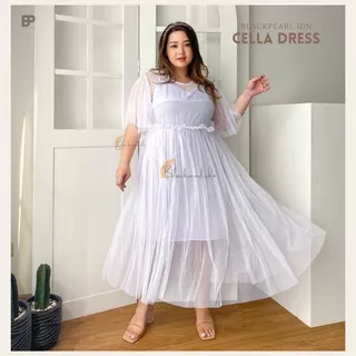 Dress Pesta Tile Premium XXXL | Dress Prewed Bridesmaid Big Size Jumbo Cella LD 110cm-120cm