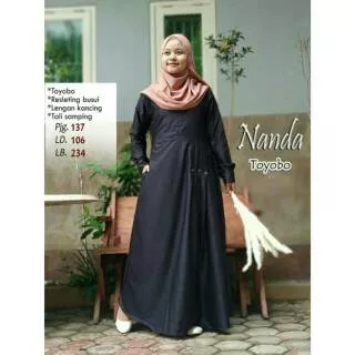 Gamis toyobo nanda/gamis toyobo rempel/gamis toyobo polos/ gamis toyobo