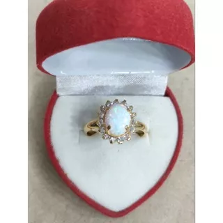 cincin batu kalimaya susu 2 gram emas muda