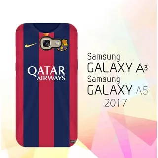 Custom Hardcase Full Print Samsung Galaxy A3|A5 2017 Jersey Barca E0490 Case Cover