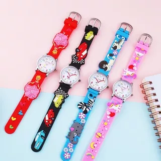 Teconi Jam Tangan Anak 3D Cartoon Quartz A003 - Anti Air Free Box Free Bubble