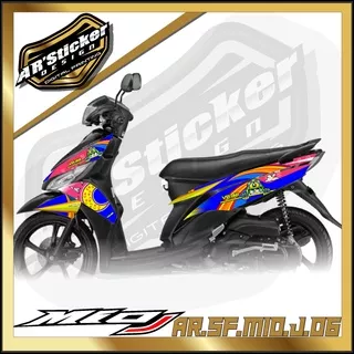 MIO STICKER STRIPING MIO J - STIKER MOTOR YAMAHA MIO J LIST VARIASI HOLOGRAM AR 06 RACING