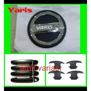 paket cover Handle outer tank cover grand All New Yaris 2014-2017 hitam Doff