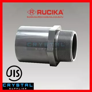 SOK DRAT LUAR RUCIKA 1 x 1/2 inch AW PVC / Valve Socket SDL 1 x 1/2