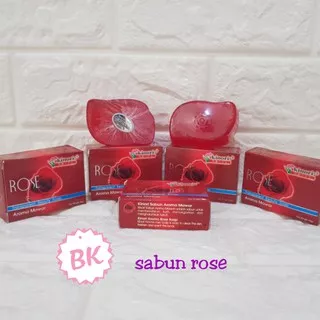 SABUN ROSE BPOM - Lightening Bar Soap / Sabun Batang Rose Merah /Mawar