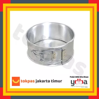 S54Adns Loyang Bongkar Pasang Bulat Diameter 16 18 20 22 24 26 Cm Bolu Kue - 18 Cm S2D54Sc