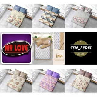 Sprei katun all new my love super jumbo ukuran 200x200 T30 motif terbaru