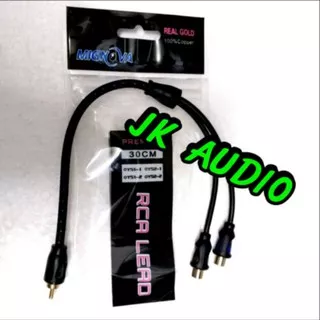 Kabel Audio Rca Cabang 1 Cowo 2 Cewe Mignova