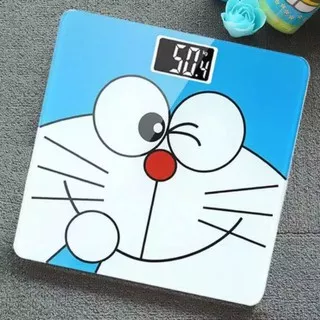 Timbangan badan karakter doraemon biru pink hellokitty