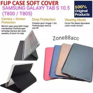Case Samsung Galaxy Tab S 10.5 T800 T805 Sarung Leather Flip Folio Book Cover Casing UME Buku