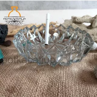 ASBAK ROKOK KACA KRISTAL TRANSPARAN Glass Crystal Ashtray