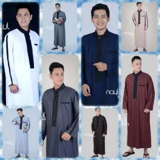 Busana Muslim Pria Fashion Pakaian Gamis Pria Elegan jubah  023 ( NAYLUL )