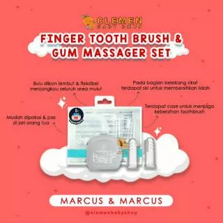 Marcus&Marcus Finger Toothbrush & Gum Massager Set
