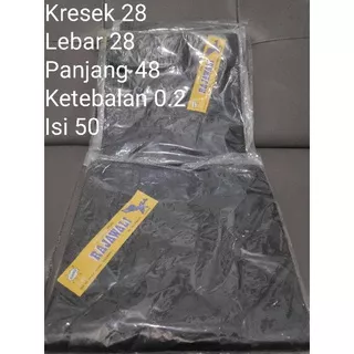 kresek 28 tebal..kresek ukuran 28.. kresek isi 50..kresek makanan..kresek hitam..kresek murah..kresek teball.. kresek makanan