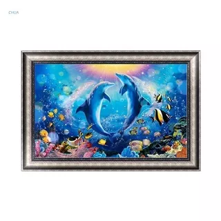 CHUA Ocean World DIY 5D Diamond Embroidery Painting Rhinestone Cross Stitch Decor