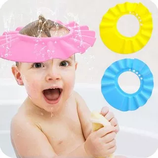 Penutup Kepala Mandi Anak Motif Baby Shower Cap Topi Keramas Pelindung Gunting Rambut