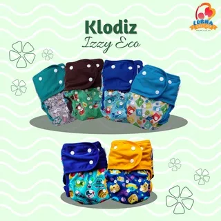 Free Ongkir Klodiz Izzy Eco Cloth Diaper Popok Kain - Clodi Izzyeco Klodiz By Minikinizz - Popok Kain Tipe Snap - Popok Cuci Ulang