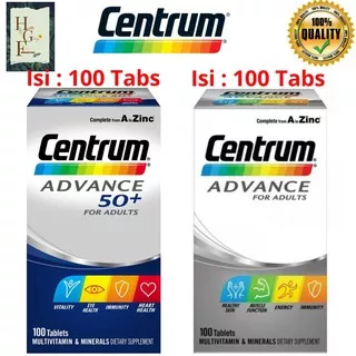 Centrum Advance 50+ For Adults & Centrum Advance For Adult 100 caps