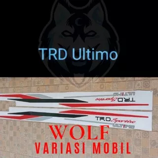 stiker mobil trd ultimo stiker 2 pcs kiri kanan tempelan mobil trd variasi stiker karena mobil