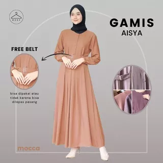 Baju Muslim Gamis Abaya Polos Untuk Lebaran Wanita Perempuan Dewasa Remaja Brokat Brukat Tanggung Kekinian Terbaru 2021 2022 bahan Moscrepe Ceruty Ceruti Rayon Viscose Premium Murah